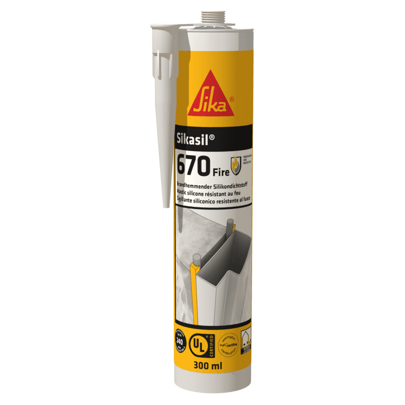 Sika Sil 670 Fire Resistant Silicone Sealant - 380ML