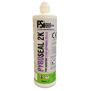 PyroSeal 2K Fire Resistant 2 Part Expanding Sealer 380ml - Red